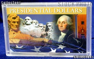 Harris 3x5 Permalock Holder 4 PRESIDENTIAL DOLLARS