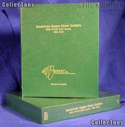 Intercept Shield Silver Eagle Dollars 86-03 Album #A160