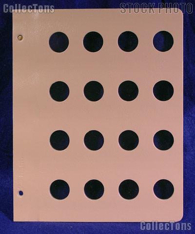 Dansco Blank Album Page for 23mm Coins