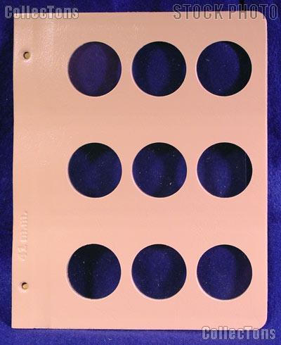 Dansco 39mm Blank Pages (3 Pack) For Silver Morgan Rounds & Coins Long Term Storage