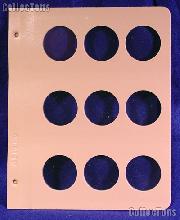 Dansco Blank Album Page for 41mm Coins