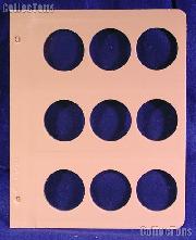 Dansco Blank Album Page for 45mm Coins