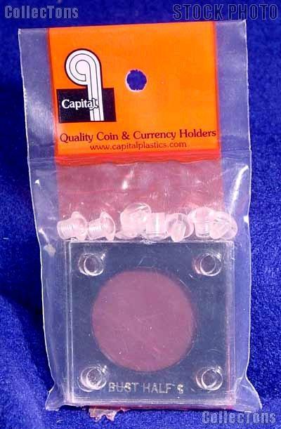 Capital Plastics 2x2 Holder - BUST HALF DOLLAR in Black