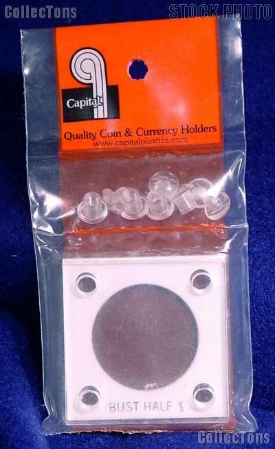 Capital Plastics 2x2 Holder - BUST HALF DOLLAR in White