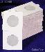 100 Lighthouse 2x2 Self-Adhesive Holders SMALL DOLLARS (30mm)