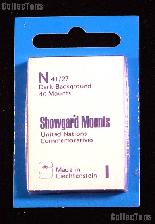 Showgard Pre-Cut Black Stamp Mounts Size N41/27