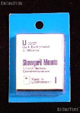 Showgard Pre-Cut Black Stamp Mounts Size U33/27