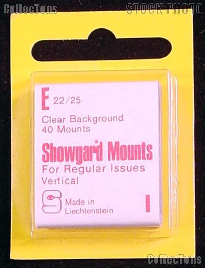 Showgard Pre-Cut Clear Stamp Mounts Size E22/25