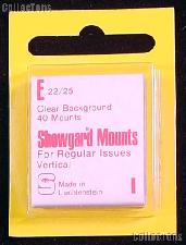 Showgard Pre-Cut Clear Stamp Mounts Size E22/25