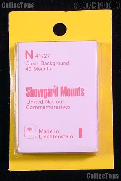 Showgard Pre-Cut Clear Stamp Mounts Size N41/27