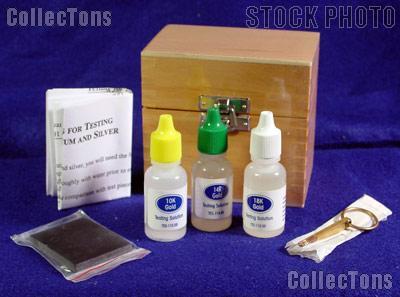 Gold Testing Kit - Test Needles - Solution - Stone