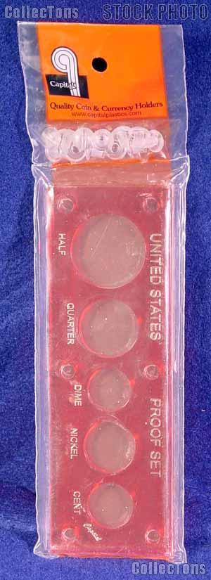 Capital Plastics 2x6 Holder - PROOF SET in Red