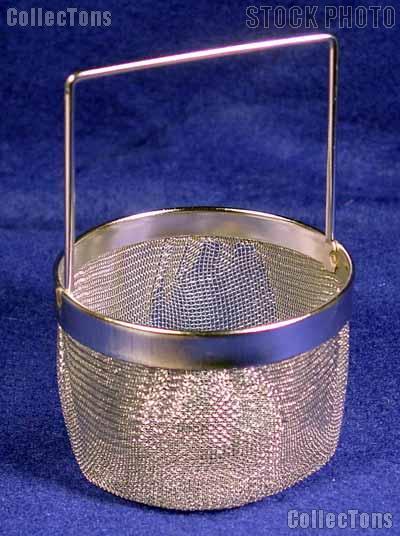 Metal Dipping Basket for Coin Cleaning