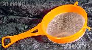 Large Plastic Handheld Strainer for Coin Cleaning