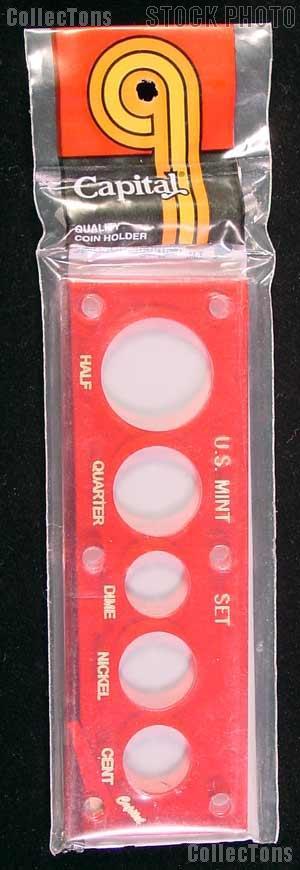 Capital Plastics 2x6 Holder - US MINT SET in Red