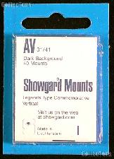 Showgard Pre-Cut Black Stamp Mounts Size AV31/41