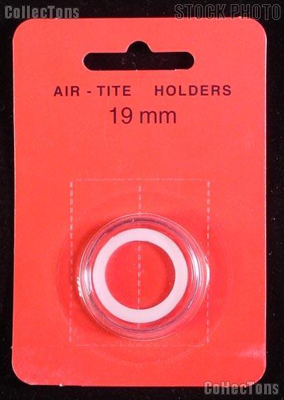 Air-Tite Coin Capsule "A" White Ring Coin Holder for 19mm Coins CENTS