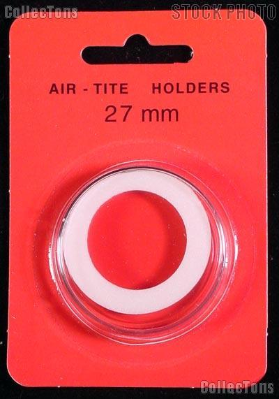 Air-Tite Coin Capsule "H" White Ring Coin Holder for 27mm Coins