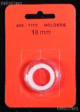 Air-Tite Coin Capsule "A" White Ring Coin Holder for 18mm Coins DIMES
