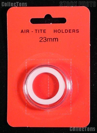 Air-Tite Coin Capsule "T" White Ring Coin Holder for 23mm Coins