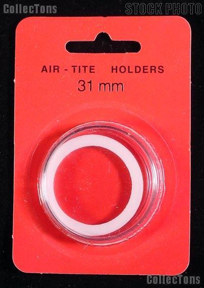 Air-Tite Coin Capsule "H" White Ring Coin Holder for 31mm Coins