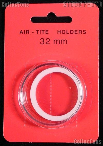 Air-Tite Coin Capsule "H" White Ring Coin Holder for 32mm Coins