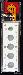 Capital Plastics 2x6 Holder - US TYPE NICKELS in White