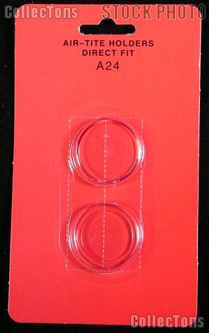 Air-Tite Coin Capsule Direct Fit "A24" Coin Holder for QUARTERS