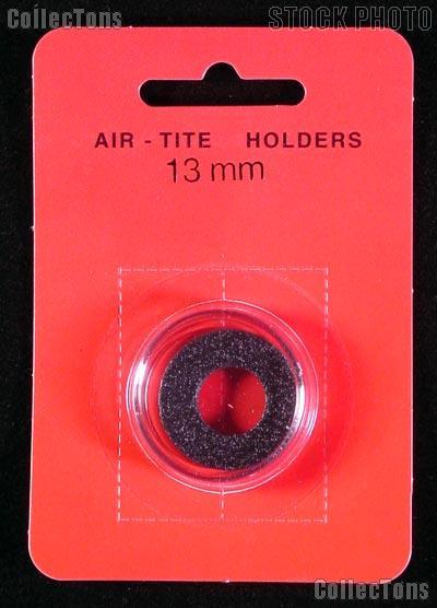 Air-Tite Coin Capsule "A" Black Ring Coin Holder for 13mm Coins