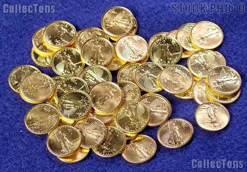 1986 FIRST YEAR! $5 GOLD American Eagle Coin 1/10th Ounce in Capsule