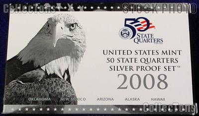 2008 SILVER QUARTER PROOF SET OGP Replacement Box and COA