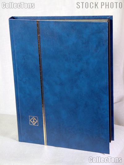 Stamp Stockbook 32-Black Page Stamp Album Lighthouse LS2/16 Blue