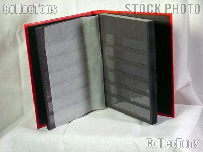 Stamp Stockbook 32-Black Page Stamp Album Lighthouse LS2/16 Red