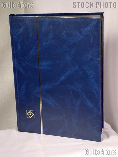 Stamp Stockbook 32-Black Page Stamp Album Lighthouse LS4/16 Blue