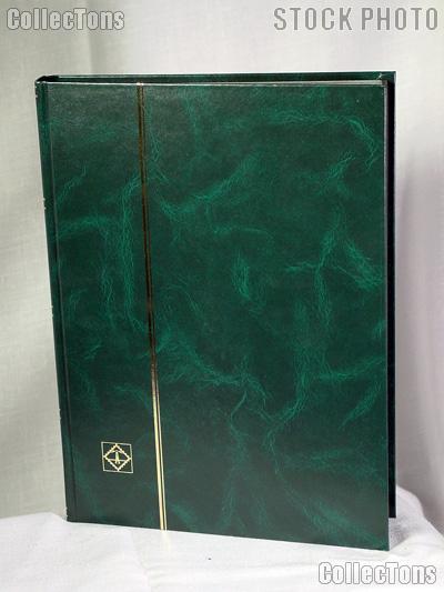 Stamp Stockbook 32-Black Page Stamp Album Lighthouse LS4/16 Green