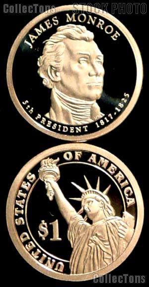 2008-S James Monroe Presidential Dollar GEM PROOF Coin