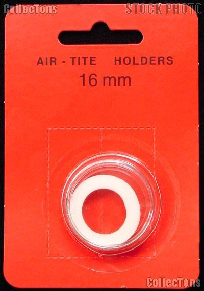 Air-Tite Coin Capsule "A" White Ring Coin Holder for 16mm Coins