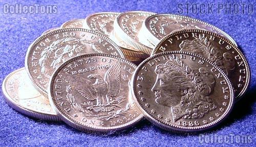 1886 BU Morgan Silver Dollars from Original Roll