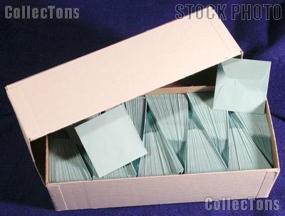 500 2x2 Blue Paper Coin Envelopes