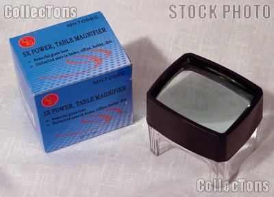 SE 5X Glass Lens Table Magnifier