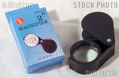 SE Large Foldaway 10X Plastic Magnifier