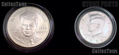 1998-S 2-Coin Kennedy Set with 1998-S Matte Half Dollar