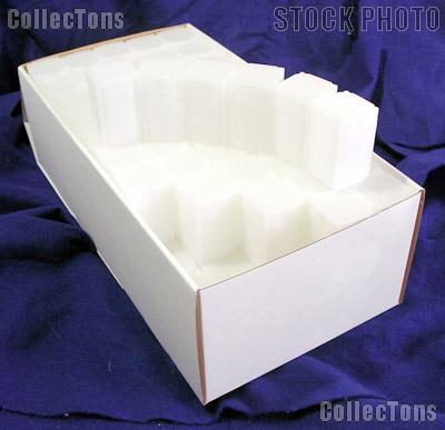 CoinSafe Square Coin Tubes for 20 SILVER EAGLES Box of 100