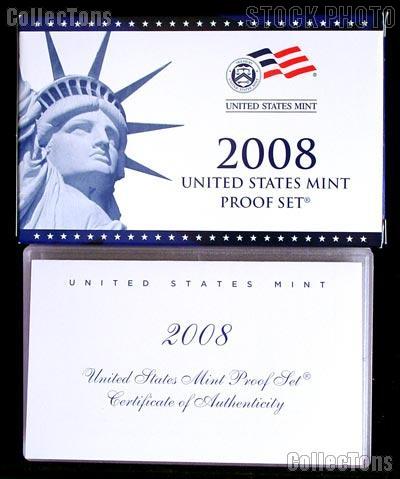 2008 U.S. Mint Proof Set OGP Replacement Box and COA