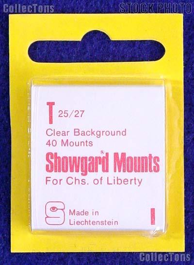 Showgard Pre-Cut Clear Stamp Mounts Size T25/27