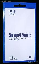 Showgard Pre-Cut Black Stamp Mounts Size 127/70