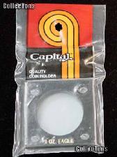 Capital Plastics 2x2 Holder - ONE oz EAGLE in Black