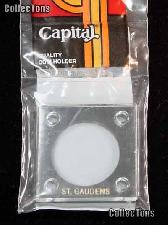 Capital Plastics 2x2 Holder -ST. GAUDENS GOLD in Black