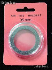 Air-Tite Coin Capsule "I" Black Ring Coin Holder for 35mm Coins