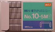 Flat Clinch Staples Mini Box of 5000 by MAX No.10